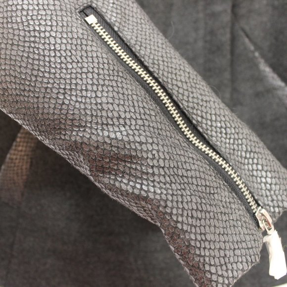 KENSIE NWOT Moto Jacket Snakeskin Print Fall Jacket Fall Coat XS - Picture 7 of 11